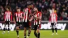 Brentford’s Neal Maupay (right) celebrates with Ivan Toney (John Walton/PA)