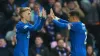 Rangers’ Ross McCausland (left) celebrates the opener against Kilmarnock (Steve Welsh/PA)