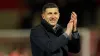 Portsmouth manager John Mousinho claps to the fans after his teams 1-0 win against Fleetwood Town, during the Sky Bet League