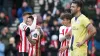 Sunderland’s Nazariy Rusyn, centre right, celebrates scoring against Preston (Owen Humphreys/PA)