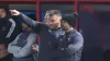 Derby assistant Richie Barker (second right) was pleased with Tuesday night’s result (Steven Paston/PA)