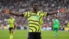 Arsenal’s Bukayo Saka celebrates scoring the fifth goal in a 6-0 win at West Ham (Adam Davy/PA)