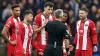 Match referee Darren Bond spoke with the Sheffield United players at Wolves (Mike Egerton/PA)