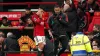 Lisandro Martinez limps out of the game against West Ham (Martin Rickett/PA)