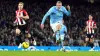 Erling Haaland fires home Manchester City’s winner (Martin Rickett/PA).