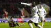 Leeds winger Wilfried Gnonto celebrates his winner at Ashton Gate (Bradley Collyer/PA)