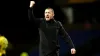 Barnsley manager Neill Collins celebrates after the final whistle in the Sky Bet League One match at the Kassam Stadium, Oxf