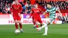 Nicolas Kuhn scores Celtic’s equaliser (Jane Barlow/PA)