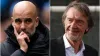 Pep Guardiola (left) says Manchester United co-owner Sir Jim Ratcliffe (right) speaks ‘the truth’ (Martin Rickett/Peter Byrn