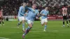 Manchester City’s Phil Foden scored a hat-trick against Brentford earlier this month (Adam Davy/PA)