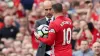 Wayne Rooney (right) would be happy to become Pep Guardiola’s assistant at Manchester City (Martin Rickett/PA)