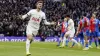 Timo Werner celebrates after he opened his account for Tottenham in their 3-1 win over Crystal Palace (Andrew Matthews/PA)