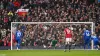 Manchester United’s Bruno Fernandes scores his side’s first penalty (Martin Rickett/PA)