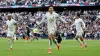 Son Heung-Min celebrates scoring Tottenham’s winner against Luton (Steven Paston/PA)