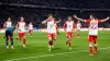 Joshua Kimmich, centre, sent Bayern through (Nick Potts/PA)