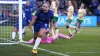 Guro Reiten celebrates scoring one of her four goals in Chelsea’s 8-0 victory over Bristol City (Adam Davy/PA)