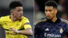 Jadon Sancho, left, will face Jude Bellingham, right, in the Champions League final (PA)