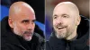 Pep Guardiola and Erik ten Hag have enjoyed very different seasons (PA Images)