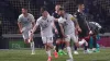 Jack Baldwin (right) celebrates scoring County’s second (Andrew Milligan/PA)