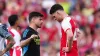 Declan Rice shows his disappointment after Arsenal missed out on the Premier League title (Mike Egerton/PA)