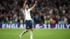 Harry Kane celebrates after England’s Euro 2020 win over Denmark (Nick Potts/PA)