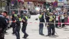 Police cordon off an area near the Reeperbahn in Hamburg (Bodo Marks/AP)