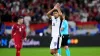 Jude Bellingham applauds the fans after England’s win (Adam Davy/PA)