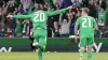 Republic of Ireland striker Troy Parrott celebrates his late winner against Hungary (Niall Carson/PA)