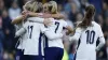 England celebrate Alessia Russo’s opening goal against the Republic of Ireland (Nigel French/PA)