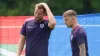 Harry Kane (left) and Kieran Trippier were both training with the rest of the England squad on Saturday (Adam Davy/PA)