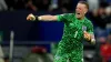 England goalkeeper Jordan Pickford celebrates after the Euro 2024 win over Slovakia. (Martin Rickett/PA)