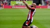 Brentford’s Bryan Mbeumo celebrates after scoring his sides first goal of the game during the Premier League match at the Gt