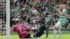 Celtic’s Daizen Maeda scores the opening goal (Steve Welsh/PA)