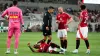 Marcus Rashford (ground) was the latest Manchester United player to suffer an injury during the club’s pre-season tour of th