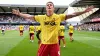 Mileta Rajovic celebrates scoring Watford’s winner (Kieran Cleeves/PA)