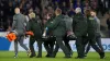 Rodrigo Bentancur was taken off on a stretcher during Tottenham’s 1-1 draw at Leicester (Bradley Collyer/PA)