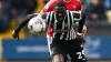 Alassana Jatta (front) had Notts County’s best chance (Robbie Stephenson/PA)