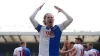 Blackburn’s Todd Cantwell celebrates his side’s second goal (PA)