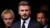 David Beckham, centre, was part of the funeral procession for Sven-Goran Eriksson (Yui Mok/PA)