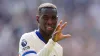 All smiles for Chelsea’s Nicolas Jackson as he celebrates the opening goal (PA)