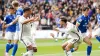 Swansea’s Liam Cullen, right, was on target (David Davies/PA)