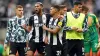 Newcastle celebrate victory over Tottenham (Owen Humphreys/PA)