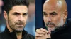 Mikel Arteta and Pep Guardiola (PA)