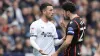 Sam Greenwood, left, is confronted by Blackburn captain Lewis Travis after his red-card challenge on Lewis Baker (Nick Potts