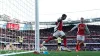 Bukayo Saka (centre) shone for Arsenal (Zac Goodwin/PA)