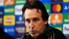 Aston Villa manager Unai Emery during a press conference (Mike Egerton/PA)