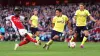 Arsenal’s Bukayo Saka finds the back of the net against Southampton (Zac Goodwin/PA)