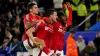 Chris Wood, centre, scored twice as Nottingham Forest beat Leicester (Mike Egerton/PA)