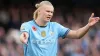 Erling Haaland reacts during the match against Southampton (Martin Rickett/PA)