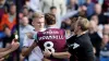 Tempers flare between Burnley’s Josh Brownhill and Preston’s Ali McCann (Richard Sellers, PA)